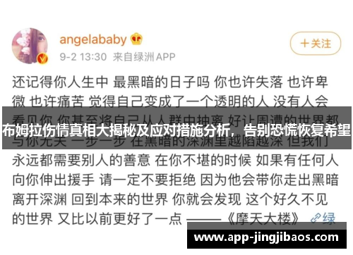 布姆拉伤情真相大揭秘及应对措施分析，告别恐慌恢复希望